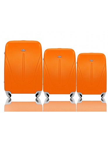 3w1  komplet walizek NEW YORK COLLECTION pomarańczowy