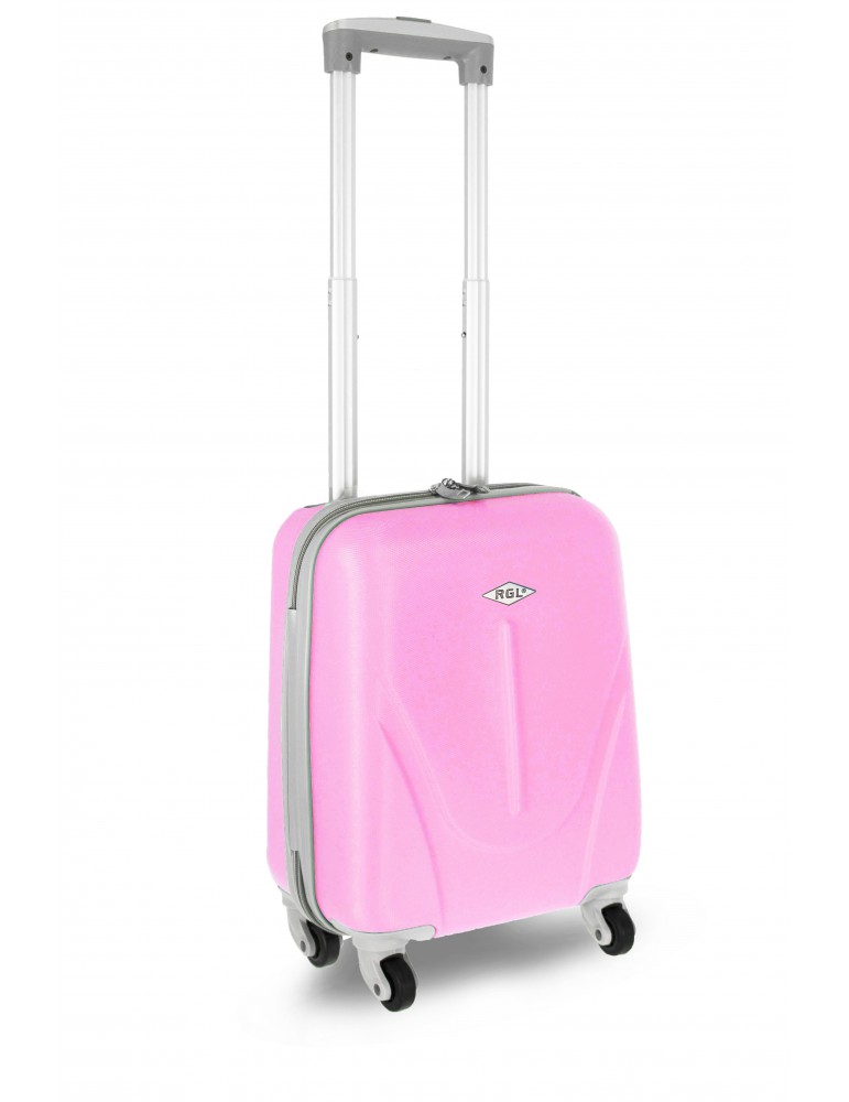 Mała S walizka podróżna NEW YORK COLLECTION pudrowo różowy