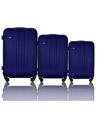 Zestaw walizek podróżnych 3w1 BANGKOK COLLECTION GRANATOWY